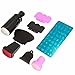 Nail painting - SODIAL (R) rubber stamp Kit Stamping Nail DIY Nail Art Image Raclette Nail Scraper Tool kit