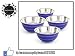 King International Stainless Steel Blue Coloured Serving Bowl, Salad Bowl, Mixing Bowl, 22 cm,Set Of 4 Pieces RS.399.00
