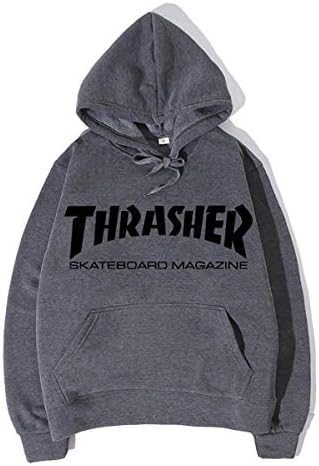 KXLDres Thrasher Unisex Hooded Sweatshirt Sportswear Long Sleeve Baseball Uniform