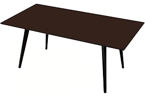 PARAMAISON Copritavolo Rettangolare con Elastico, Aderente Protettiva e Resistente al Vento, da Interno od Esterno | 12 Posti Marrone