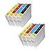 Produktbild Win-Tinten Kompatibel Tintenpatronen Epson T1281 T1282 T1283 T1284 T1285 für Epson Stylus s22 sx125 sx130 sx230 sx235 sx235W sx420 sx420W sx425 sx425W sx430 sx430W sx435 sx435W sx440 sx440W Drucker (8er Set2x Schwarz & 2x je C/M/Y)