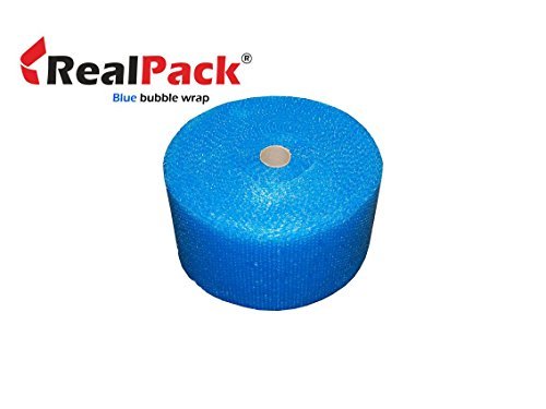 REALPACK® 1 x rollo - Azul fuerte burbujas Tamaño de la venda: ancho 20"500 mm x 10 m Envío rápido al día siguiente entrega Reino Unido