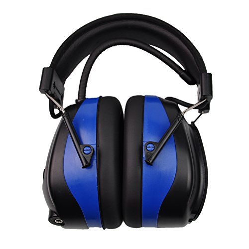 Protear Bluetooth & Radio AM / FM Gehörschutz Gehörschutz Sicherheit Ohrenschützer mit Digitalanzeige für das Mähen, Zertifiziertes NRR 25dB - 7
