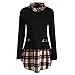 Produktbild Damen Pullover Winter Elegant Sweatjacke Sweatshirt Plaid Oberteile Bluse DOLDOA