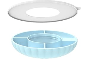 ZIRYXQ Silikon-Snack-Tablett für Stanley Tumbler, Snackschale mit Deckel für Stanley Tumbler, Stanley Cup Snack Bowl Halter, Snackhalter für Stanley Cup