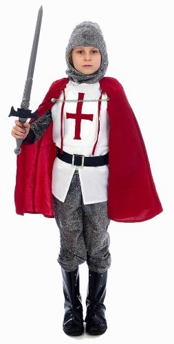 M) Boys Deluxe Knight of the Realm Costume for Medieval Fancy ...