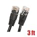 Produktbild iMBAPrice IC-Cat6-BLK-3FT Ethernet-Kabel, 90 cm, schwarz, Stück: 1