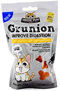 Crunchy cat Treats Grunion ( Improve Digestion) ( Pack of 2)