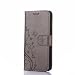 Produktbild Morease Lederhülle PU Leder Tasche Huawei P20 Hülle Handyhülle Schmetterling Blume Schutz Schale Grau Flip Case Cover Wallet im Bookstyle Standfunktion Karteneinschub Magnetverschluß Etui