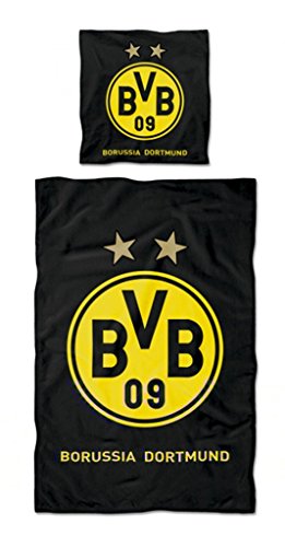 BVB 09 - Borussia Dortmund Bettwäsche Logo 135x200 cm