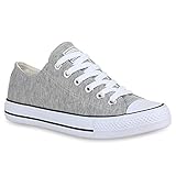  Stiefelparadies Unisex Damen Herren Sneakers Sportschuhe Schnürer Schuhe 24762 Hellgrau Ambler 37 Flandell