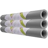 amorus Lot de 3 Rouleaux Tapis Fond de Tiroir Antidérapant, DIY Revêtements/Films de Tiroir/Tapis de réfrigérateur Antibactérien, 45 x 150CM (Gris)