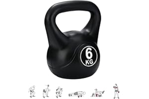 MAGIC SELECT Rosyjska waga Betonowa Kettlebell z Ergonomicznym Uchwytem, Hantle Kettlebell do Treningu Mięśni w Domu i Siłowni.