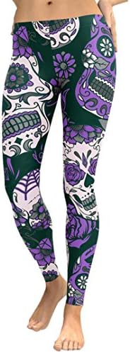 Yoga Pants Womens,BA Zha Ladies High Waist Gym Yoga Running Fitness Leggings Pants Workout Clothes Training Cropped Pants Fitness Bootleg Stretch Yoga Pants (S, Purple)