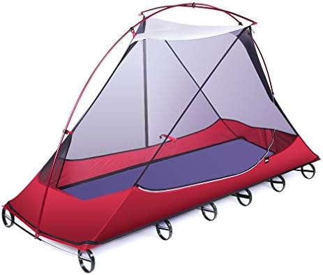 CNMODLE Portable Single Camping Hiking Tent Tunnel Tent Waterproof Windproof Awning for Military Field Training, Polar Study and more outdoor activities (78.7 x 26 In)