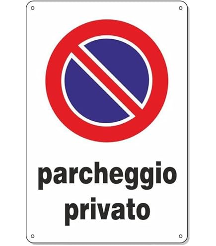 Cartello 'Uscita Tenere Libero' In Alluminio 20x30 Cm - Pittogramma Divieto Di Sosta - Resistente Agli Agenti Atmosferici - Made In Germany