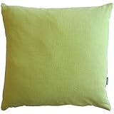 Leinen Kissen lindgrün, Kissenbezug, 50x50cm, 100% Leinen