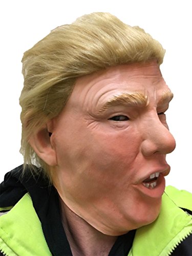 Donald Trump Maske Deluxe mit ECHTHAAR Latex Überkopf USA Politiker Kostüm Masken - 2
