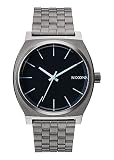 Nixon Herren-Armbanduhr Time Teller Gunmetal/Blue Crystal Analog Quarz Edelstahl A0451427-00