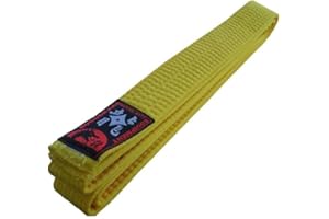BUDODRAKE Cinturón amarillo de kárate, judo, taekwondo