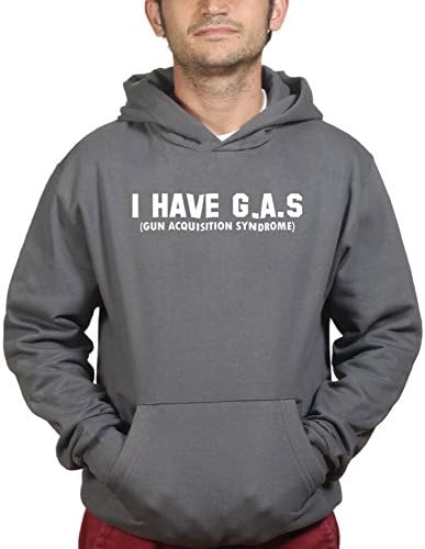 IHaveGASGunAcquisitionSyndromeShootingHoodieCHR3XL XXXL Charcoal