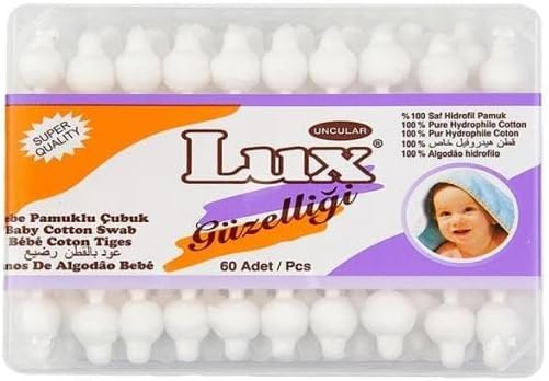 Lux Pamuklu 60 Adet Bebek Kulak Çubuğu