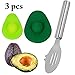 Produktbild JUSTDOLIFE Avocado Cutter Mehrzweck Obstschale aus Edelstahl mit 2 Avocado Saver