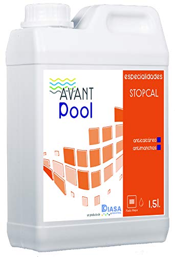 AVANT POOL Stopcal: Anticalcáreo Especial Piscinas. Apto Piscinas Liner. Botella 1.5 Lt.