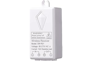 Mengshen Wireless Lights Switch Receiver, Easy to Install, M90