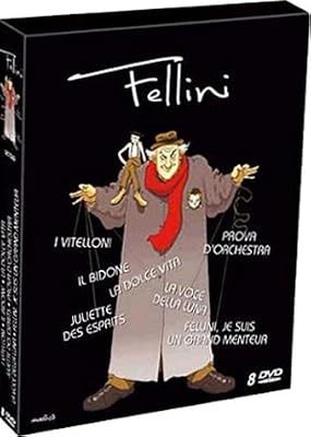 Coffret Fellini 8 DVD : La Dolce Vita / Juliette des esprits / Il bidone / I Vitelloni / La Voce della luna / Répétition d'orchestre / Fellini, je suis un grand menteur