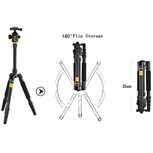 Obtener AFUNTA Q666 cámara portátil de aluminio magnesio Profesional
Trípode de cámara Monopod Q-666 Trípode con Rotula bolsillo para DSLR
Canon Nikon Sony Petax Revisión