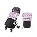 Produktbild Baby Buggy winddicht Fußdecke Verdickte grau Kinderwagen Fußdecke Baby Fuß winddicht Fuß Cover für Müttern und Kindern Kutsche Zubehör verdickt Warm Universal Schlafsack, schwarz