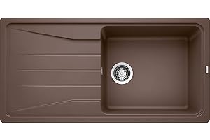 BLANCO SONA XL 6 S | Granitspüle aus SILGRANIT cafe | Einbauart: Einbau von Oben | reversibel | für 60 cm breite Unterschränke | Großes Becken | Reinigungsfreundliche Öberfläche