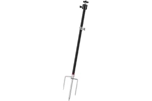 Adfitjo Game & Trail Camera Mount, 3 in 1 Aluminum 360 Degree Rotation Trail Camera Stand Mount Ground Holder, Thread Connection 1/4''-20 (6 mm) for Hunting Cameras, Solar Panels, etc.(1 Pack)