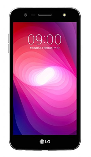 Per LG Electronics X power2 Custodia protettiva nero 360 Â° smartphone copertura cassa di protezione Slim Flipstyle cover pelle artificiale per LG Electronics X power2 - K-S-Trade(R)
