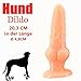 Produktbild SXOVO Realistischer Dildo 20,3 CM Hund Dog Penis für Männer und Frauen Neuheiten Sex Toy Großer Größe Wasserdichter Adult Toy Cock (Beige)