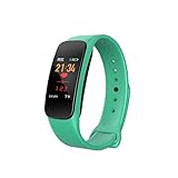 Lizes Smart-Armband, modisches Design, Farbdisplay, Herzfrequenz, Blutdruck-Sport-Armband, Anruferinnerung, Nachricht, Push-Armband, wasserdicht, Rot