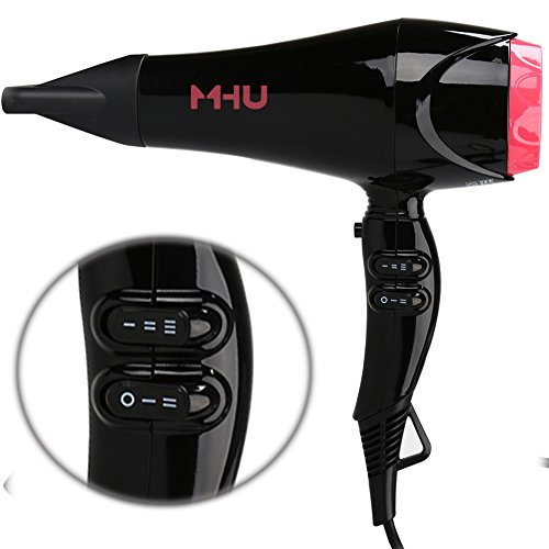 MHD Professionelle DC Haartrockner 2000W Negative Ionen Schlag-Trockner 2 Geschwindigkeit und 3 Kochstufe Kalttaste Herausnehmbare Concentrator - 2