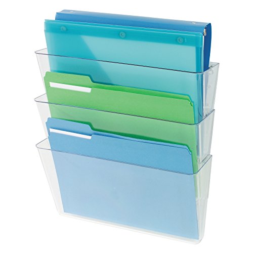 Deflect-o - Soporte de pared para documentos  A4  3 unidades   transparente