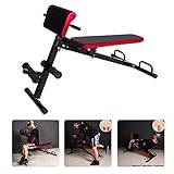 Trainingsbank-002: Rückenlehne 4-fach verstellbar / Roman Chair 5-fach höhenverstellbar / Beinfixierung 2-fach verstellbar.