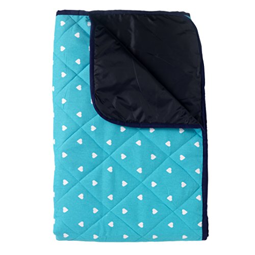 Preisvergleich Produktbild Aqua blaue Picknickdecke 140x180cm (gepolstert)