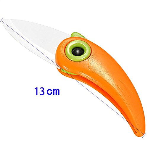 MMRM Mini Vogel-Art Folding Keramikmesser Gemüsefrucht-Schnipsel-Messer zufällige Farbe - 8