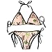 Produktbild Hipiyoled Womens Bikini Sets Deutscher Schäferhund Cute Cactus Printing Beachwear