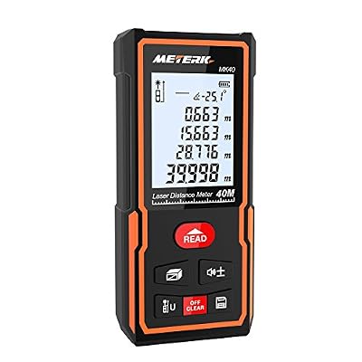 Meterk Télémètre laser numérique 40M Meterk Sauvegarder les données Avec la livraison de la batterie MK40 Mini-télémètre portable