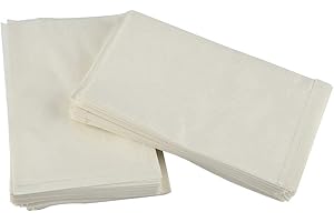 FDIT 100 Bolsas de Polinización, Bolsas de Pergamino de Polinización de Jardín, Bolsas Protectoras para Plantas, Flores, árboles Frutales (Blanco)