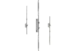 Yale Locks YDM-ONTMB-D45DF Doormaster Overnight Replacement Lock with Lockmaster Dual Follower, 45mm Backset, 20mm Faceplate, Steel Finish, suitable for Timber and Composite doors