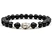 Produktbild WODESHENGRI Armbänder,Männer Armband Schwarz Steinernen Löwen Classic Stone Bead Armband Für Männer Und Frauen Schmuck Geschenk Vorangegangen