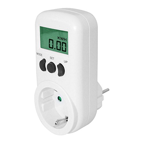 Preisvergleich Produktbild Eaxus Multifunktionales Stromkosten Messgerät, Energiekostenzähler zeigt Stromverbrauch von gewöhnlichen Haushaltsgeräten an, Controletti mit einem LCD Display, gemessene Leistungsgenauigkeit + / -1%