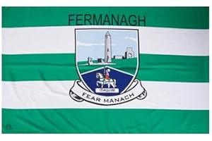 FERMANAGH OFFICIAL IRELAND GAA crest COUNTY FLAG 152cm x91cm very limited stock
