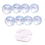 Bafey's 8er Pack Kantenschutz zur Kindersicherung Transparente Eckenschützer plus KOSTENLOSE Steckdosensicherungen +E-Book